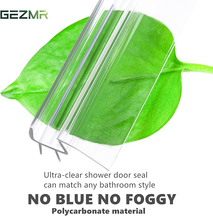2-Pack Ultra Clear Shower Door Bottom Seal Frameless Glass Shower Door Sweep - Image 3