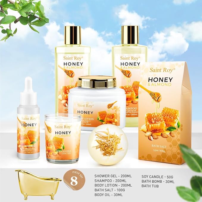 Christmas Gifts for Women Bath & Body Gift Set, Luxury Home Spa Bath Gift Basket - Image 2