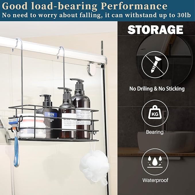 Shower Caddy Hanging Shower Orangizer Stainless Steel Shower Rack - Image 2