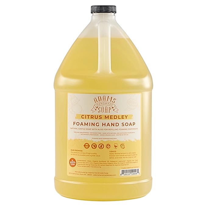 Adams Handmade Soap Liquid Foaming Soap 1 Gal by AdamsHandmadeSoap