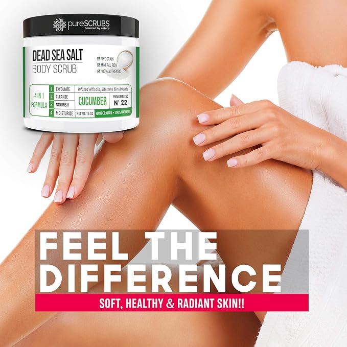 pureSCRUBS Premium Cucumber Body Scrub Set - Image 5