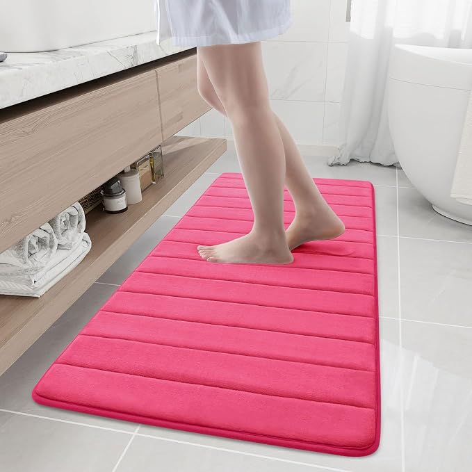 Buganda Memory Foam Bath Mat, Ultra Soft and Non-Slip Bathroom Rugs, Water by Buganda