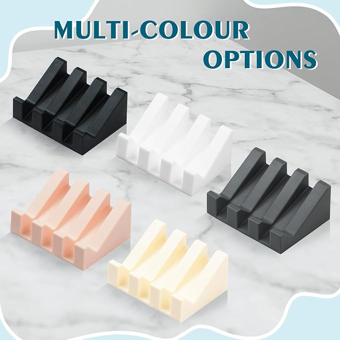 Silicone Soap Dish with Drain, Upgrade Double Suction Cups at The Bottom - Image 6
