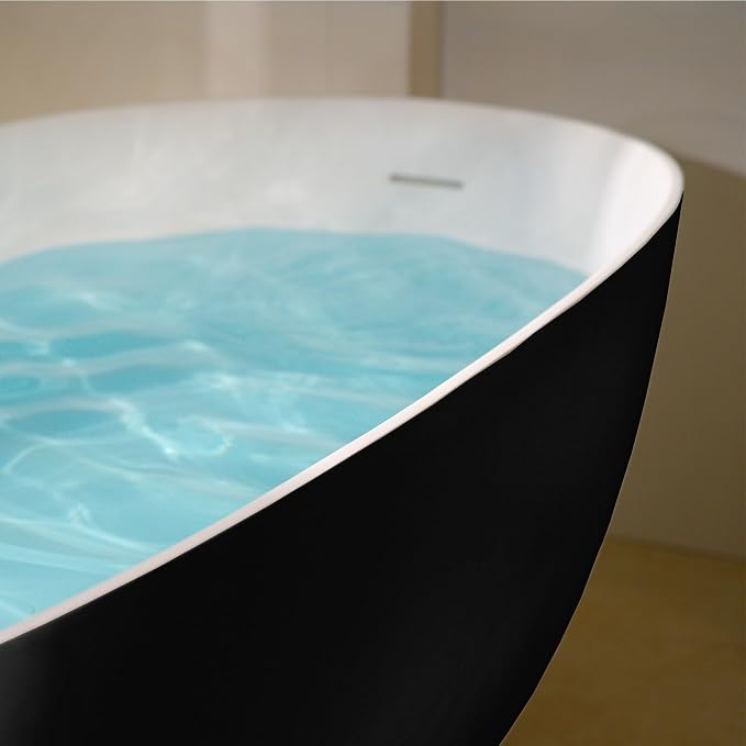 WOODBRIDGE 69" L x 32" W Luxury Contemporary Solid Surface Stone Resin - Image 10