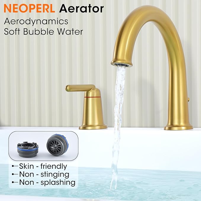 Roman Tub Faucet with Sprayer, Classic Bath Tub Faucet Set with Valve Brass 4 - Image 3