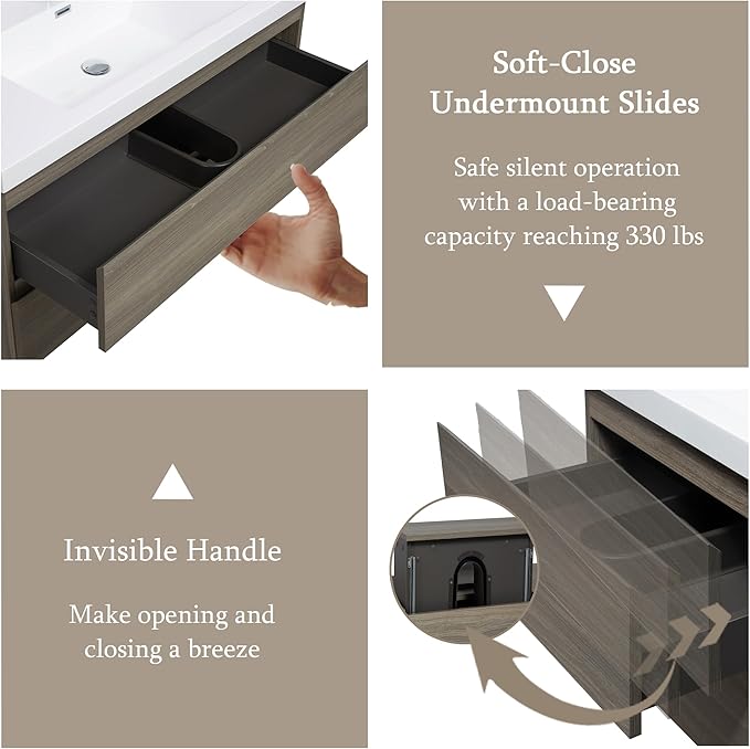 42 Inch Floating Bathroom Vanity - Image 5