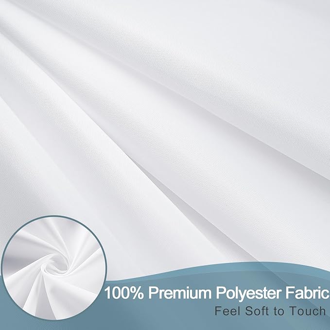 AooHome Extra Long Shower Curtain Liner, Fabric Shower Curtain - Image 4