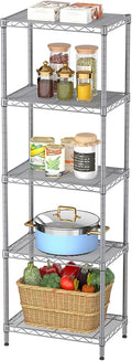SINGAYE 5 Tier Shelf Wire Shelving Adjustable Storage Shelves Rack Standing by SINGAYE