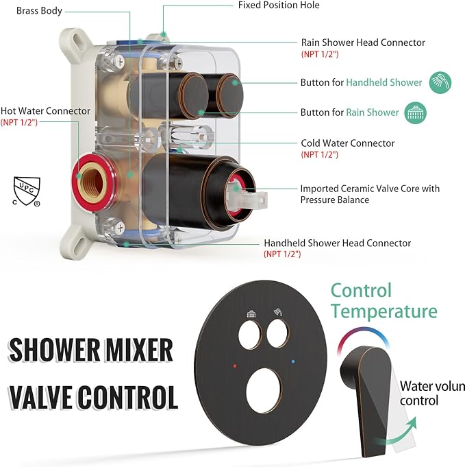 SR SUN RISE Shower Faucet Set - Image 5