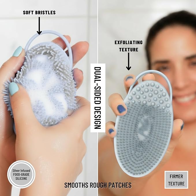 Silver Infused Exfoliating Body Scrubber - Image 4