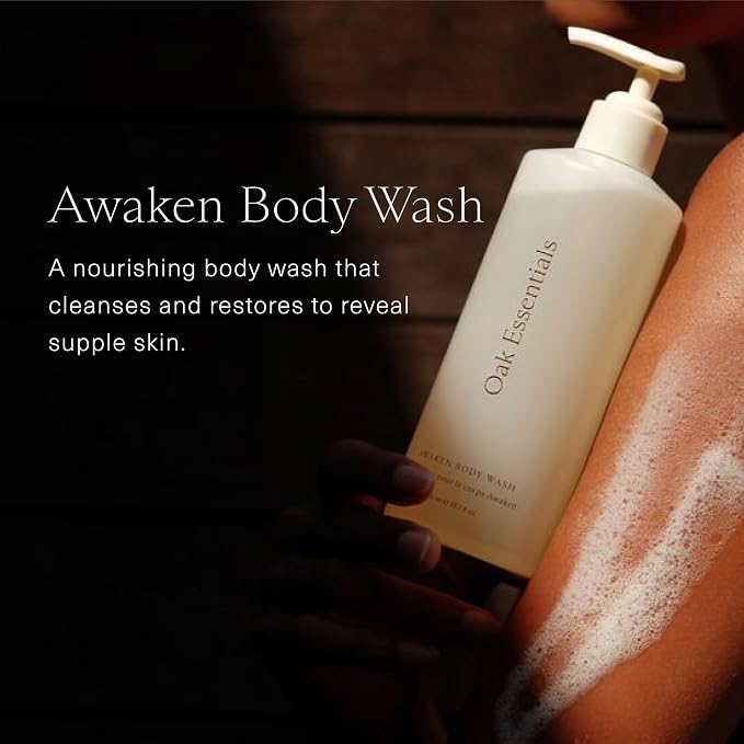 Oak Essentials Awaken Body Wash | Hydrating Shower Gel - Image 2