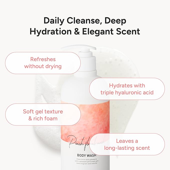 Korean Body Wash with Hyaluronic Acid & Aloe – Hydrating Moisturizing Cleanser - Image 4