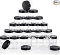 24 Pieces Empty Clear Plastic Jars by SATINIOR