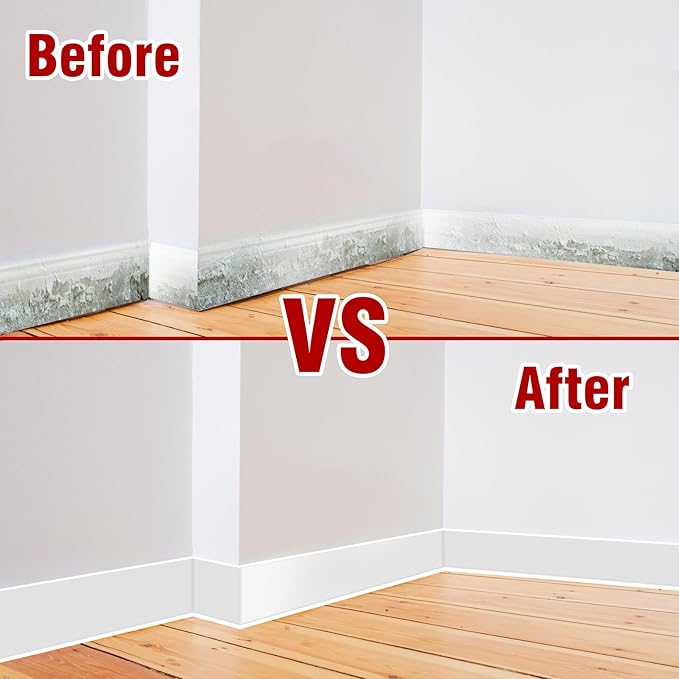 Vinyl Baseboard Molding Trim 6 Inch x 20 Feet Peel and Stick Baseboard Trim - Image 4