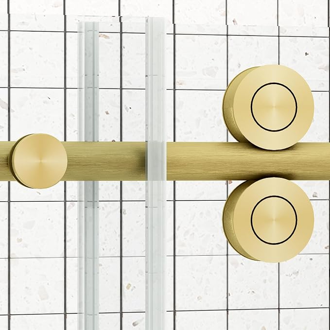 Sunrosa 60" W x 60" H Frameless Tub Shower Door, Sliding Tub Door - Image 4