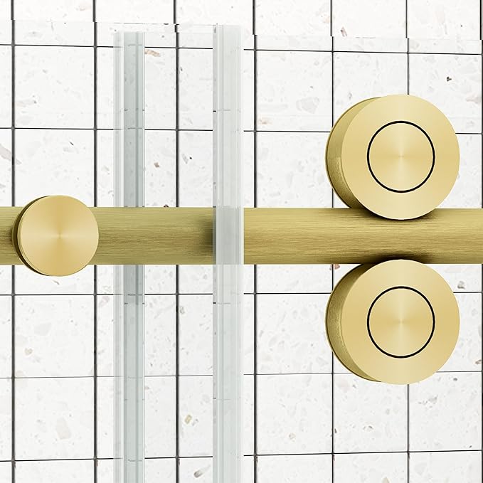 Sunrosa Frameless Shower Door, Glass Shower Door - Image 5