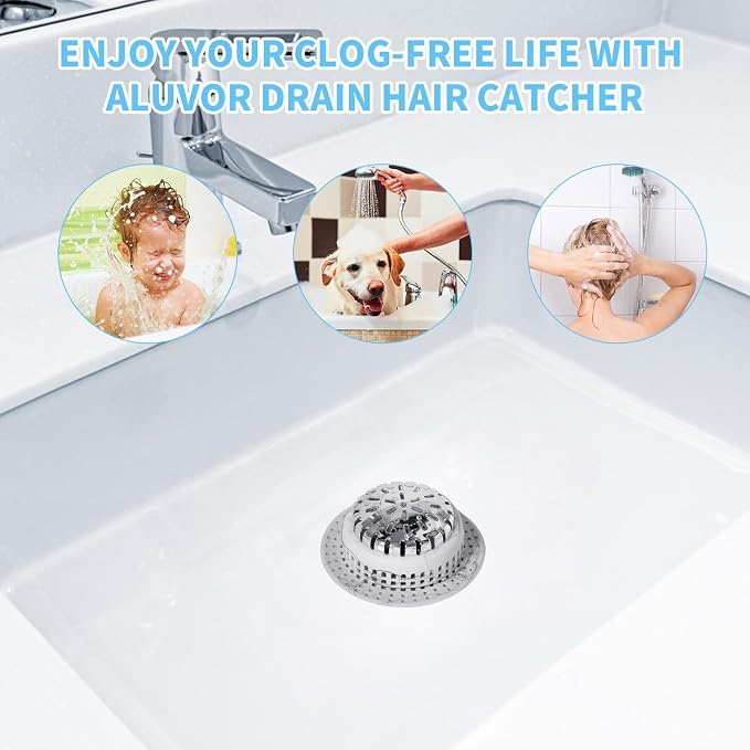 Shower Drain Hair Catcher, Shower Drain Cover, Bathtub Drain Hair Catcher - Image 5