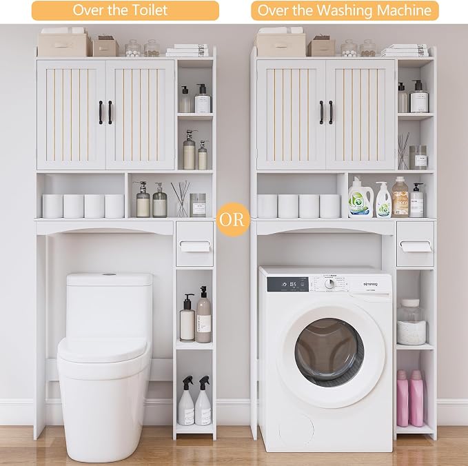Over The Toilet Storage Cabinet, Over Toilet Bathroom Organizer, Bathroom - Image 5