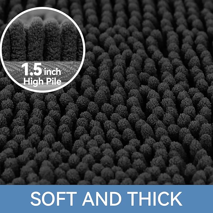 Bcoimo 36"×24" Absorbent Bath Mat, Non-Slip - Image 3