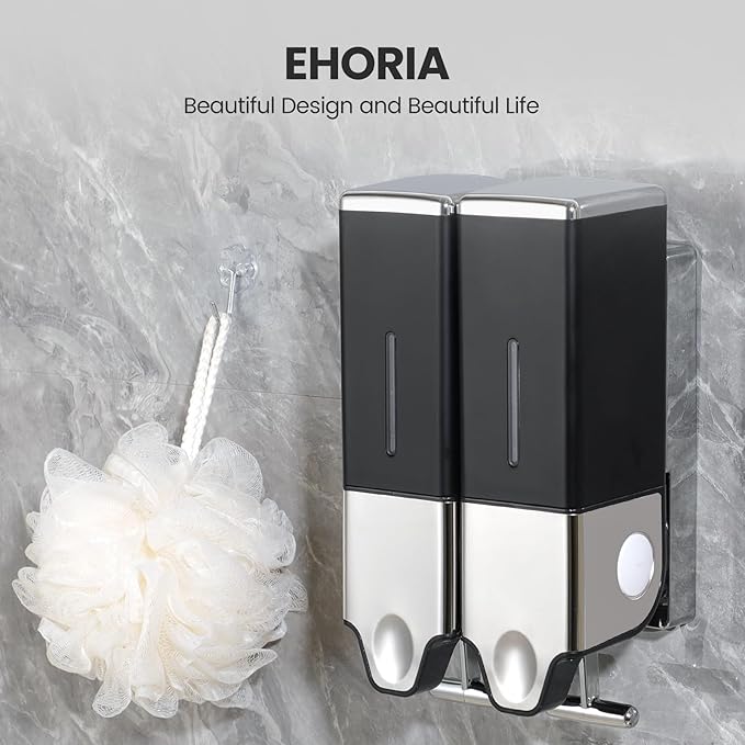 2-in-1 Quadrate Dispensers for The Shower, Shower soap Dispenser, Conditioner - Image 5