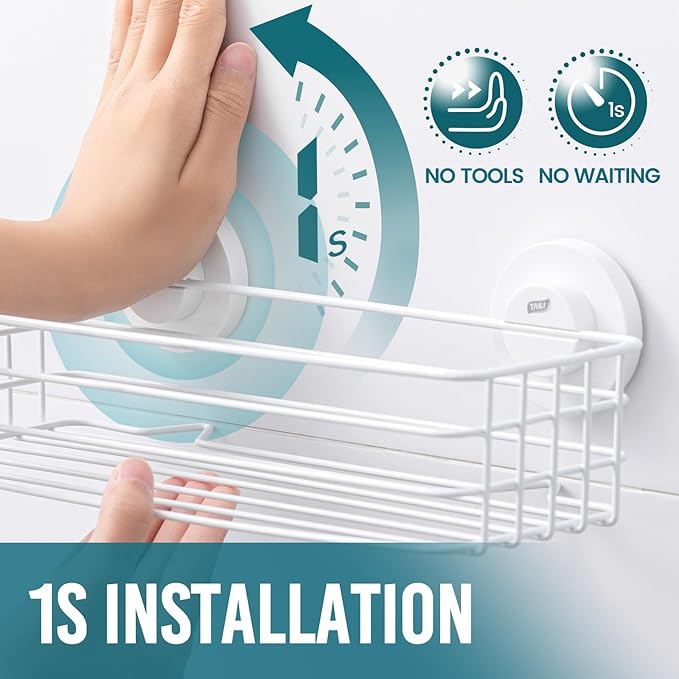 TAILI Shower Caddy Suction Cup 2 Pack - Image 2