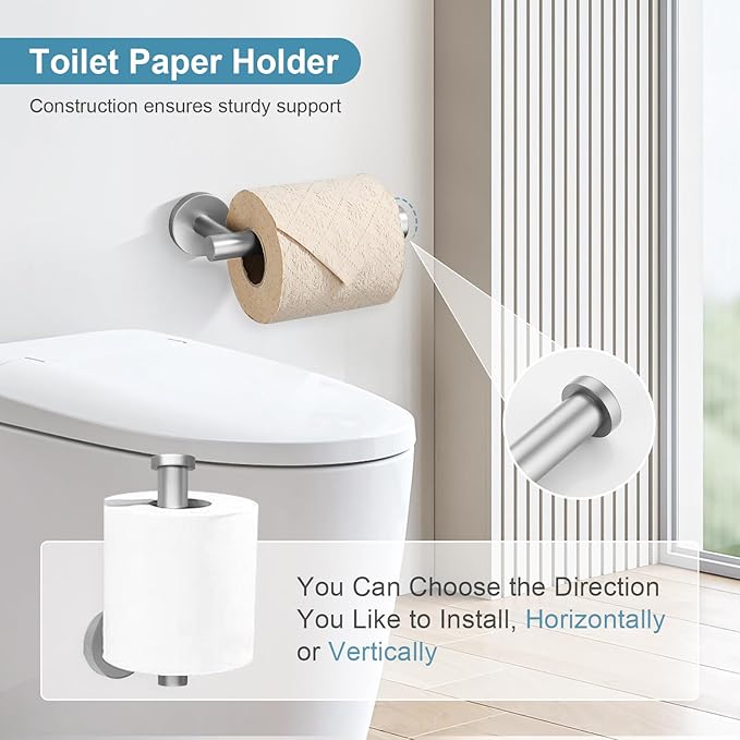 TQKAG Brushed Nickel Bathroom Hardware Accessories Set - Image 4