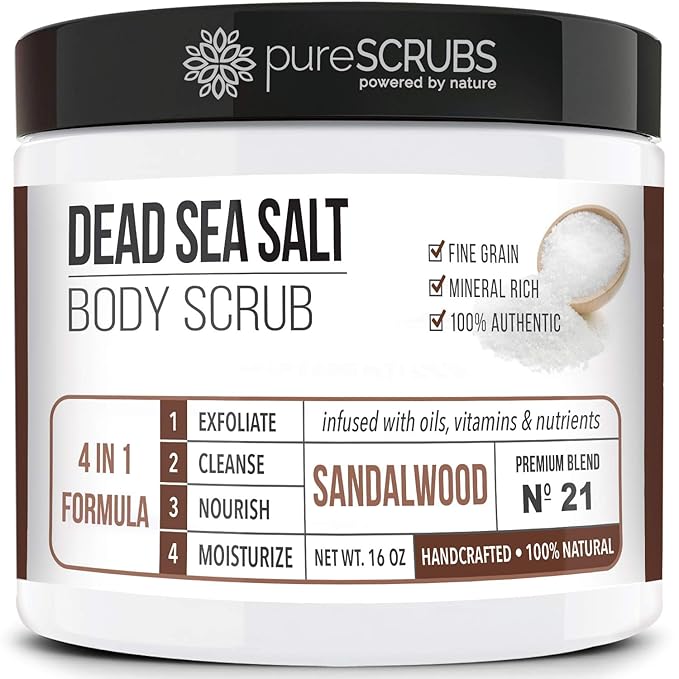 pureSCRUBS Premium Sandalwood Body Scrub Set by pureSCRUBS