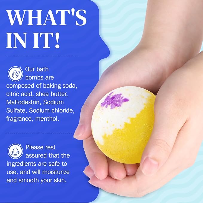 BlissfulOasis Bath Bombs Set, Mother's Day, Valentine's Day Present Giving - Image 5