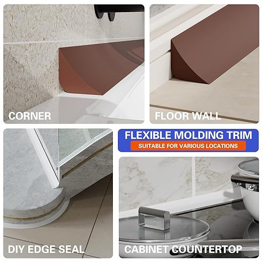 Flexible Molding Trim, Flexible Bendable Adhesive Caulking Strip, Molded Trim - Image 7
