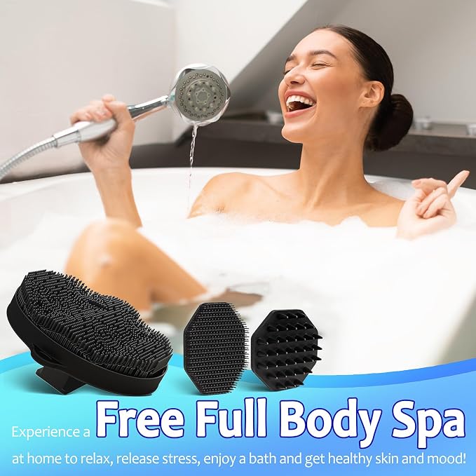 3 Soft Silicone Scrubbers - Image 6