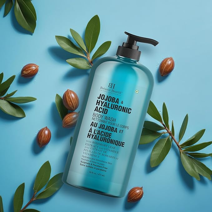 Botanic Hearth Jojoba & Hyaluronic Acid Body Wash – Moisturizing Shower Gel - Image 5