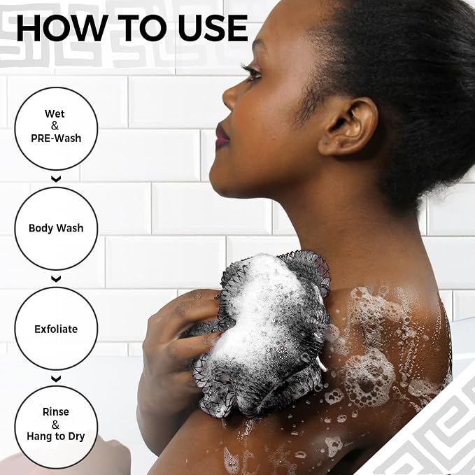 African Exfoliating Net Sponge for Men - Image 4