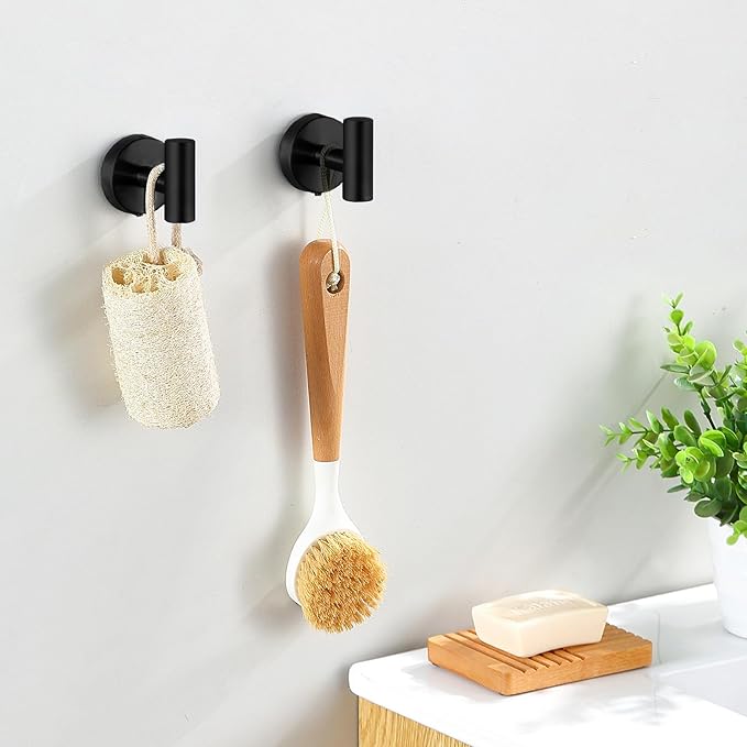 14-Pieces Matte Black Bathroom Accessories Set, Stainless Steel Bathroom - Image 6