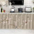 SK Studio Short Curtains for Kitchen, Cabinet Shelf Dust-Proof Blackout Tier by SK+Studio