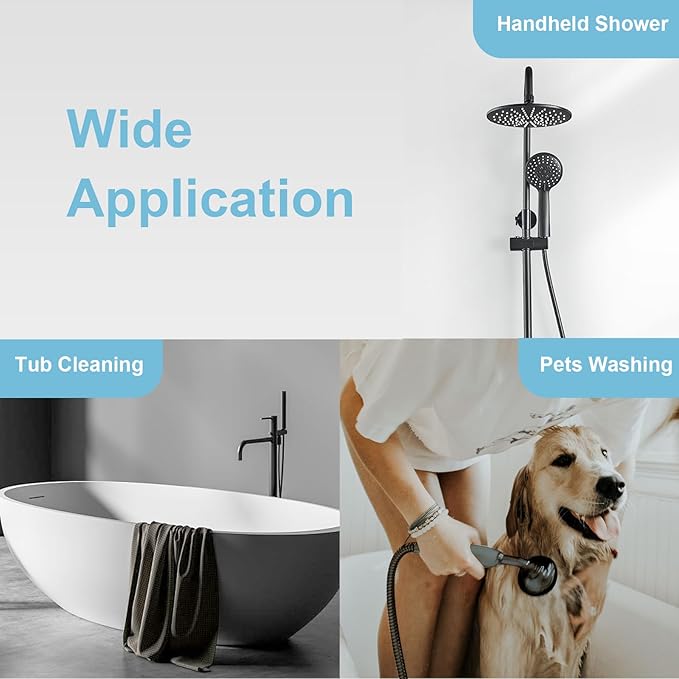 OFFO Shower Hose, Kink Free Stainless Steel Shower Hose Attachment - Image 6