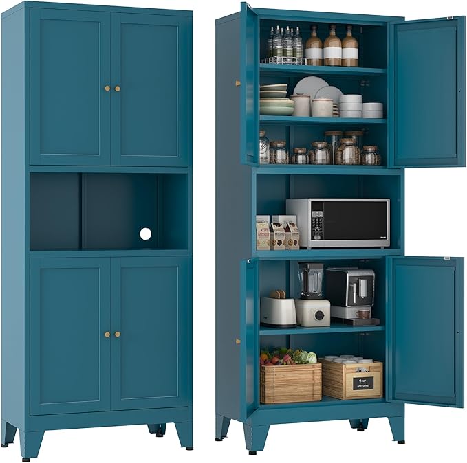 69''Metal Pantry Storage Cabinet by MetalStorageCabient