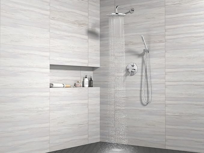 Lava Odoro Modern 2-Setting Round Rain Shower System - Image 6