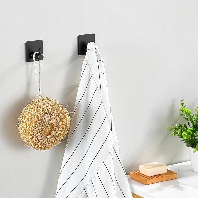 14-Pieces Matte Black Bathroom Accessories Set, Stainless Steel Bathroom - Image 7