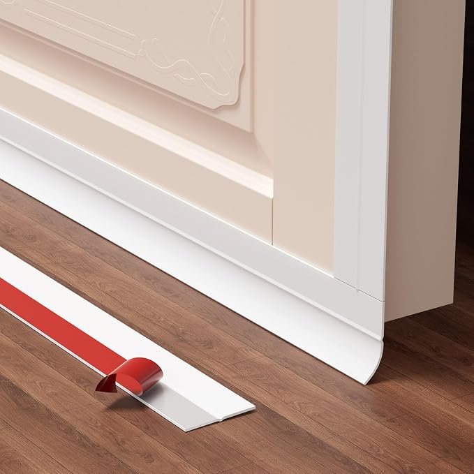 Door Seal Strip for Door Frame, 36ft Silicone Shower Glass Door Seal Strip by GINCHAIN