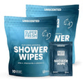 Super Fresh Shower Wipes Large Unscented Body Wipes by SuperFreshCo
