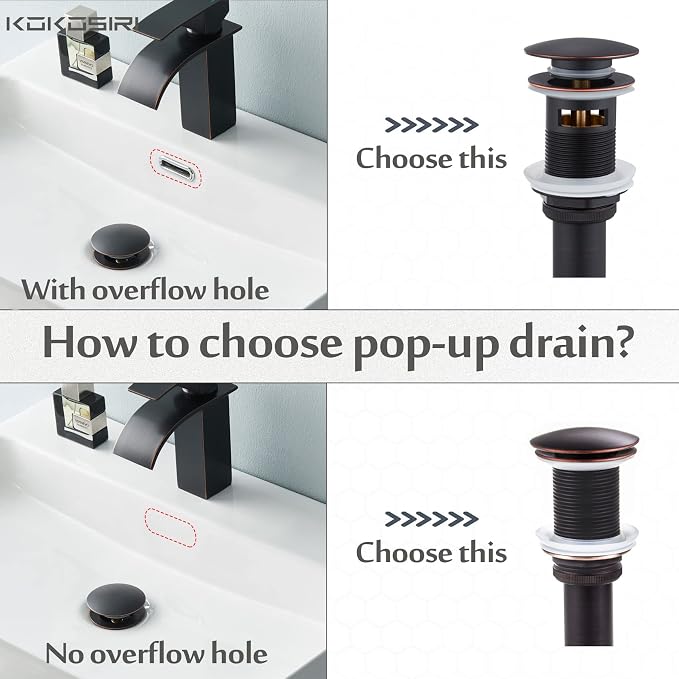 KOKOSIRI Bathroom Sink Drain - Image 5