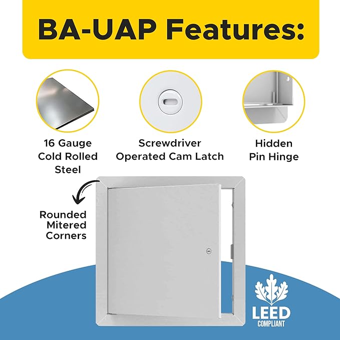 Best 22" x 36" Universal Access Panel – Flush Steel Door - Image 2
