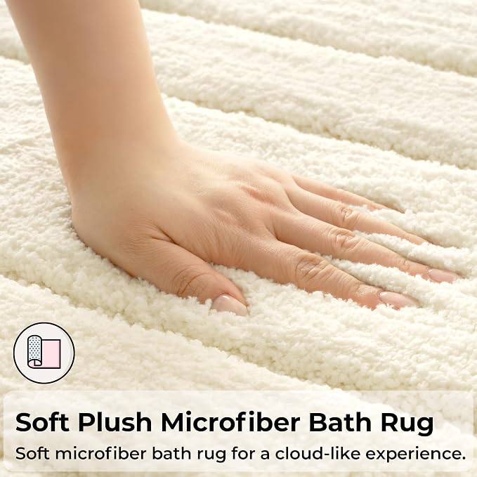GRANNY SAYS Bathroom Rugs Sets 3 Piece, Soft Absorbent Microfiber Bath Mats - Image 6