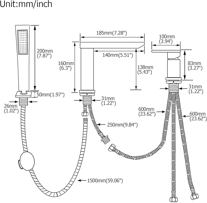 Waterfall Roman Tub Faucet - Image 2