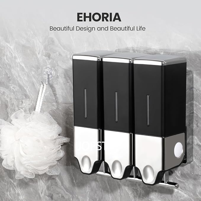 3-in-1 Quadrate Dispensers for The Shower, Shower soap Dispenser, Conditioner - Image 5