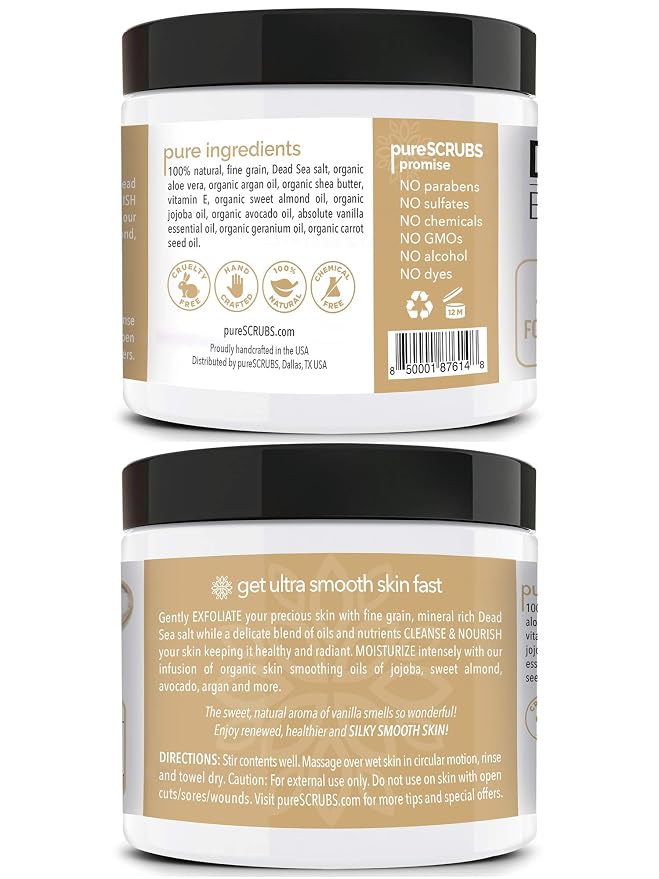 pureSCRUBS Premium Vanilla Body Scrub Set - Image 2