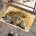 Bath Mat Rug, Beautiful Leopard Non Slip Quick Dry Super Absorbent Thin by ZHUZHISHAN