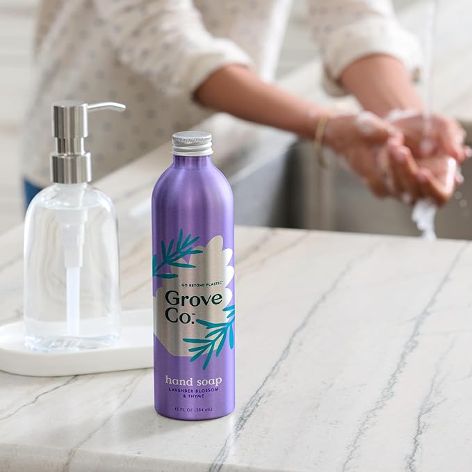Grove Co. Hydrating Gel Hand Soap Refills Plastic-Free Liquid Hands Cleaner - Image 3