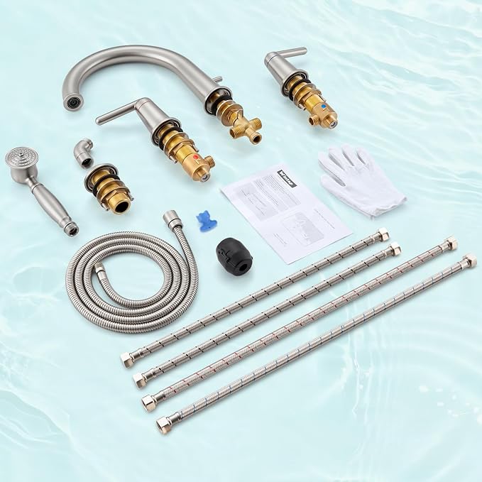 Tub Faucet Set, Roman Bathtub Faucet Set - Image 8