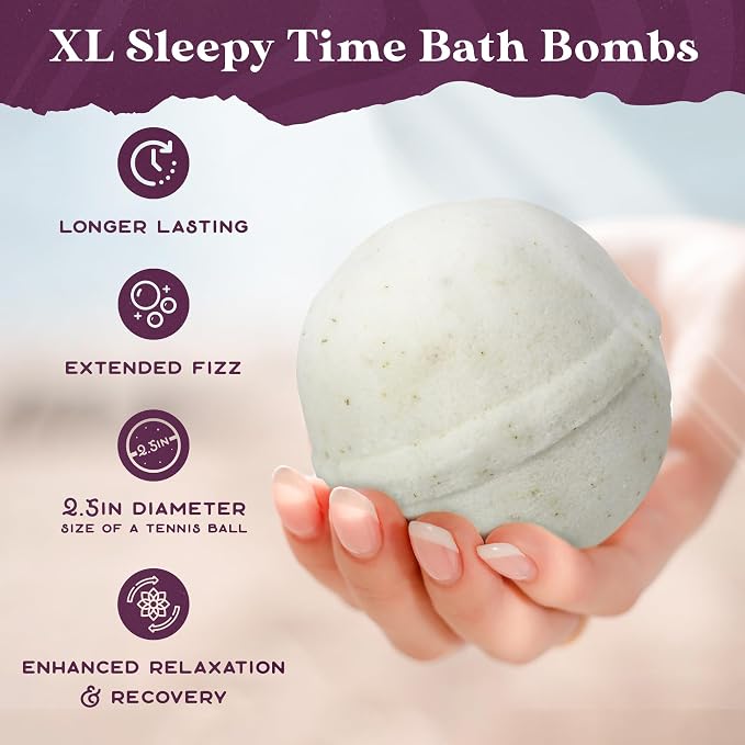 Purple Canyon Bath to Bed Natural Bath Bombs | Relaxing Sleep Support - Image 4